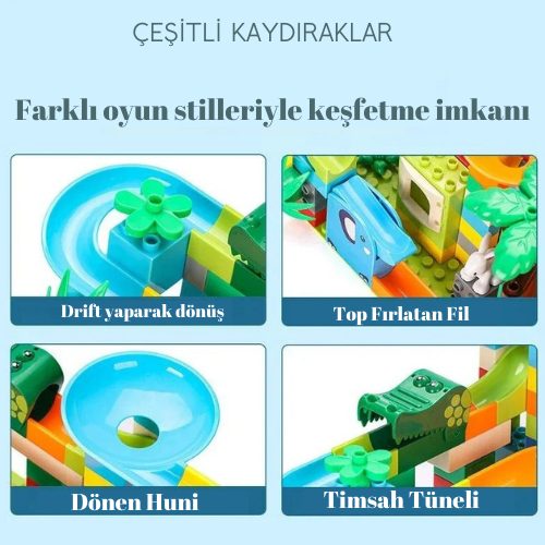 Dinozorlu Eğitici Kendin Yap Blokları